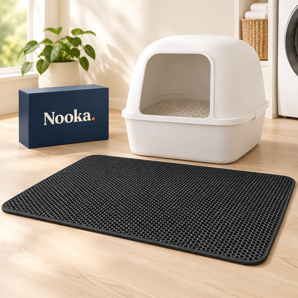 Nooka honeycomb cat litter mat