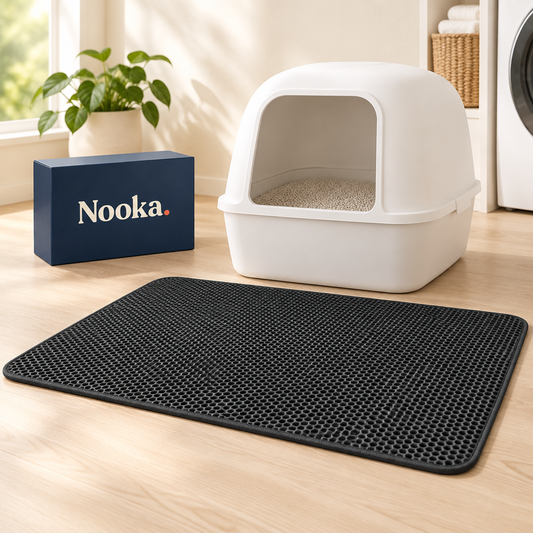 Nooka honeycomb cat litter mat