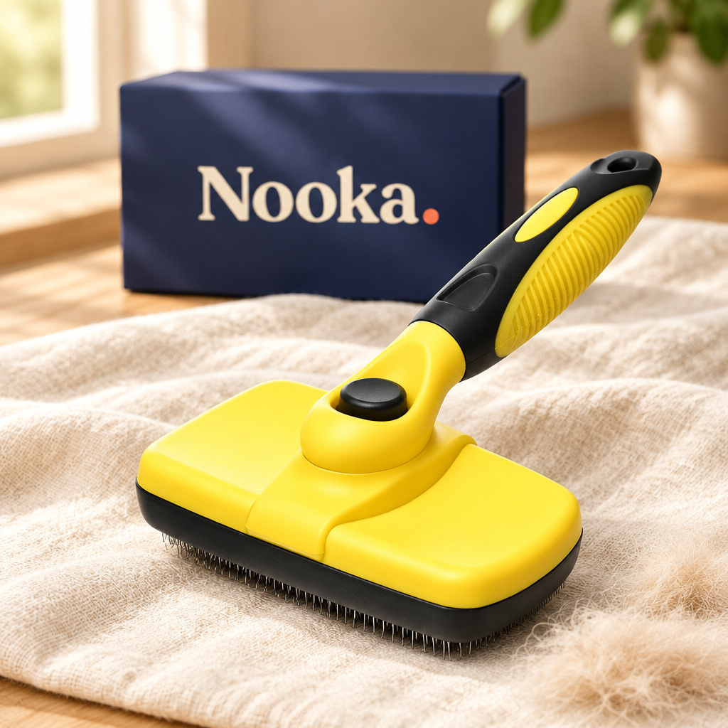 Nooka self-cleaning slicker brush