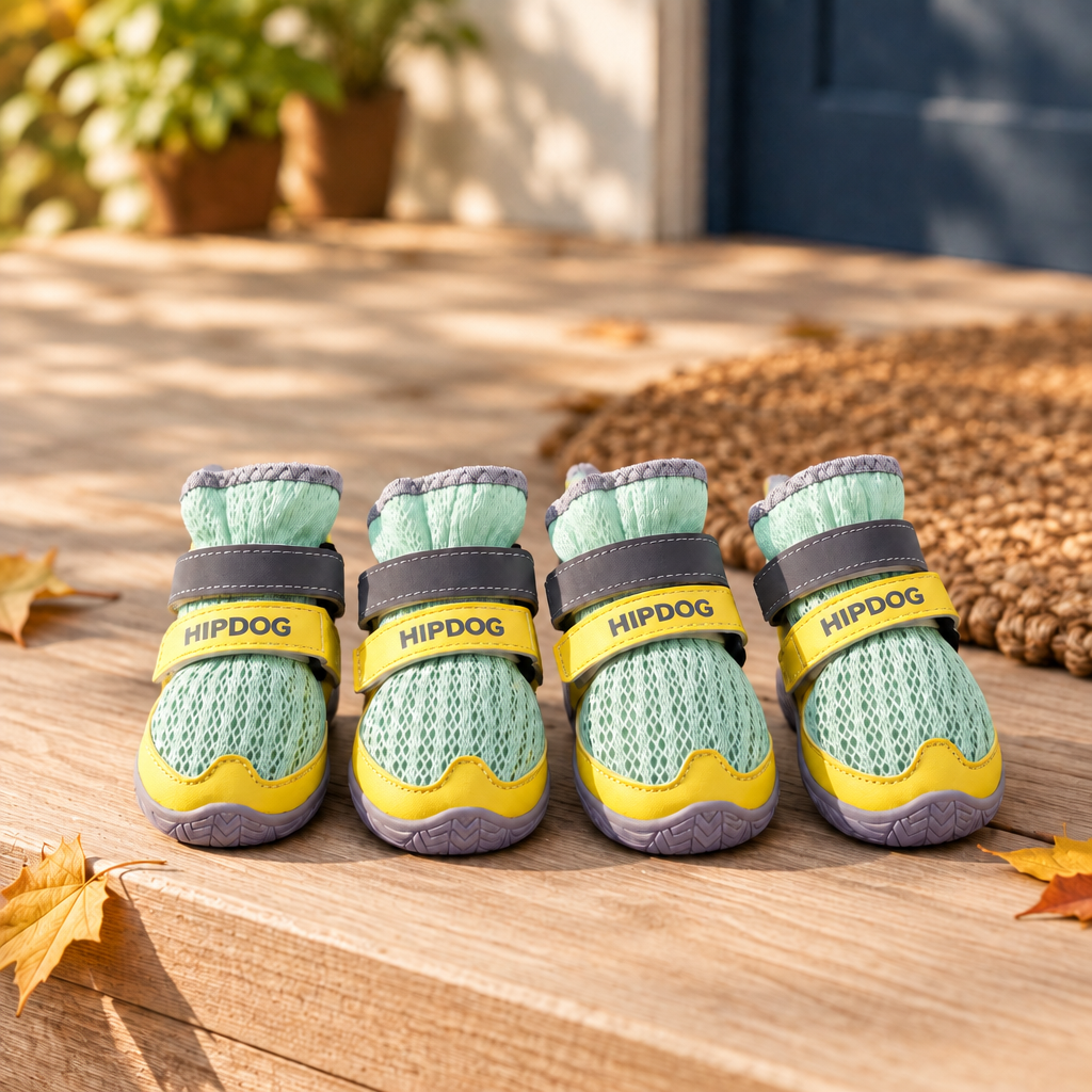 Dog boots paw protectors set of 4